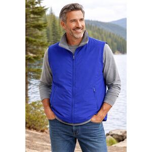 Vintage Men's 2XL Tall  L.L.Bean fleece-lined nylon vest